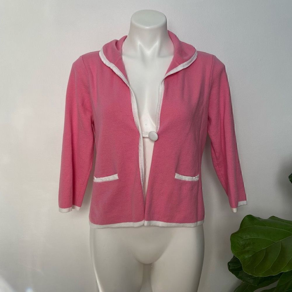 Liz Claiborne 90s y2k Chanel look Cardigan